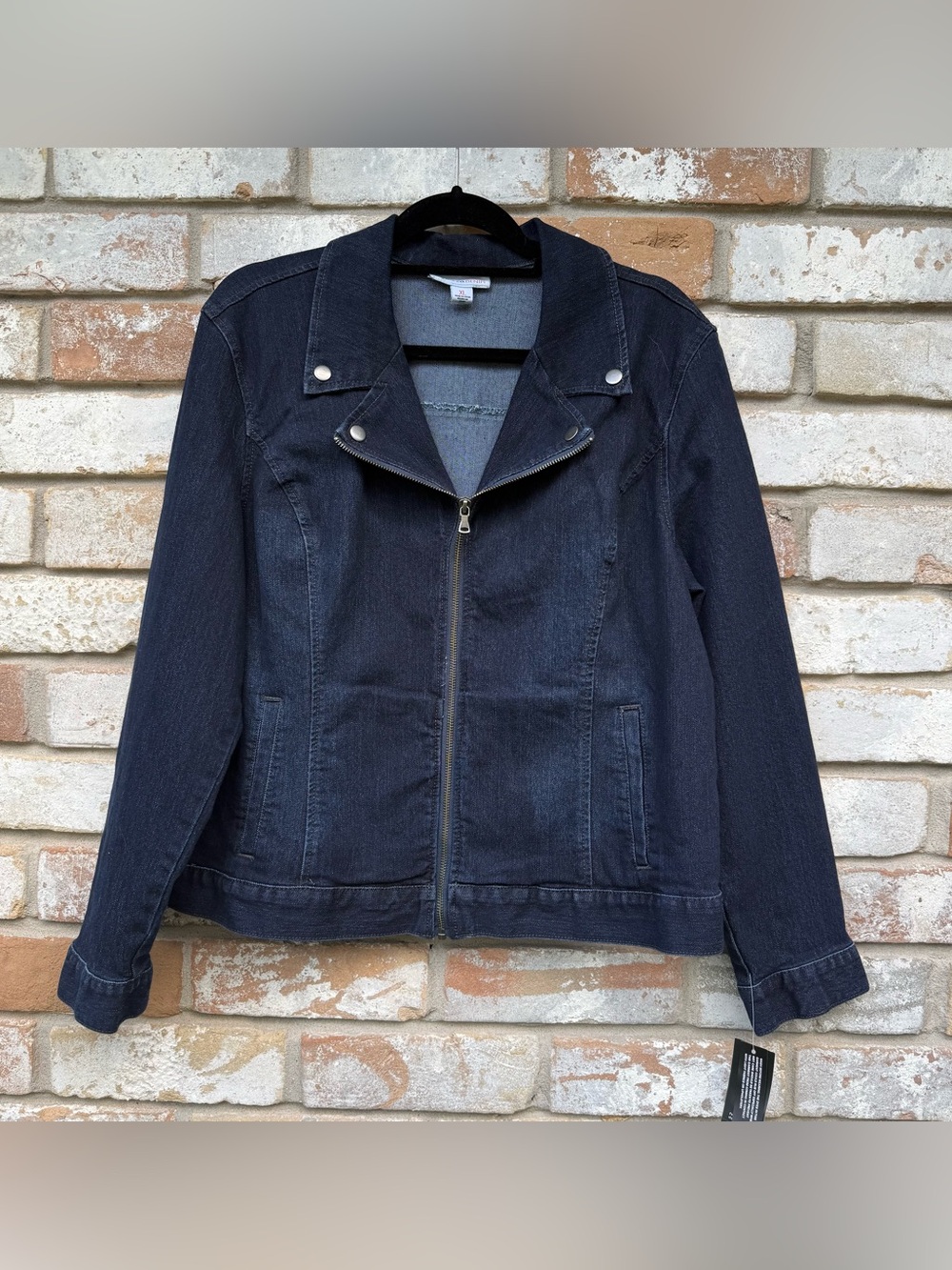 Style & co. Zippered Denim Jacket